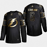 Lightning 6 Anton Stralman Black Gold Adidas Jersey Dyin,baseball caps,new era cap wholesale,wholesale hats